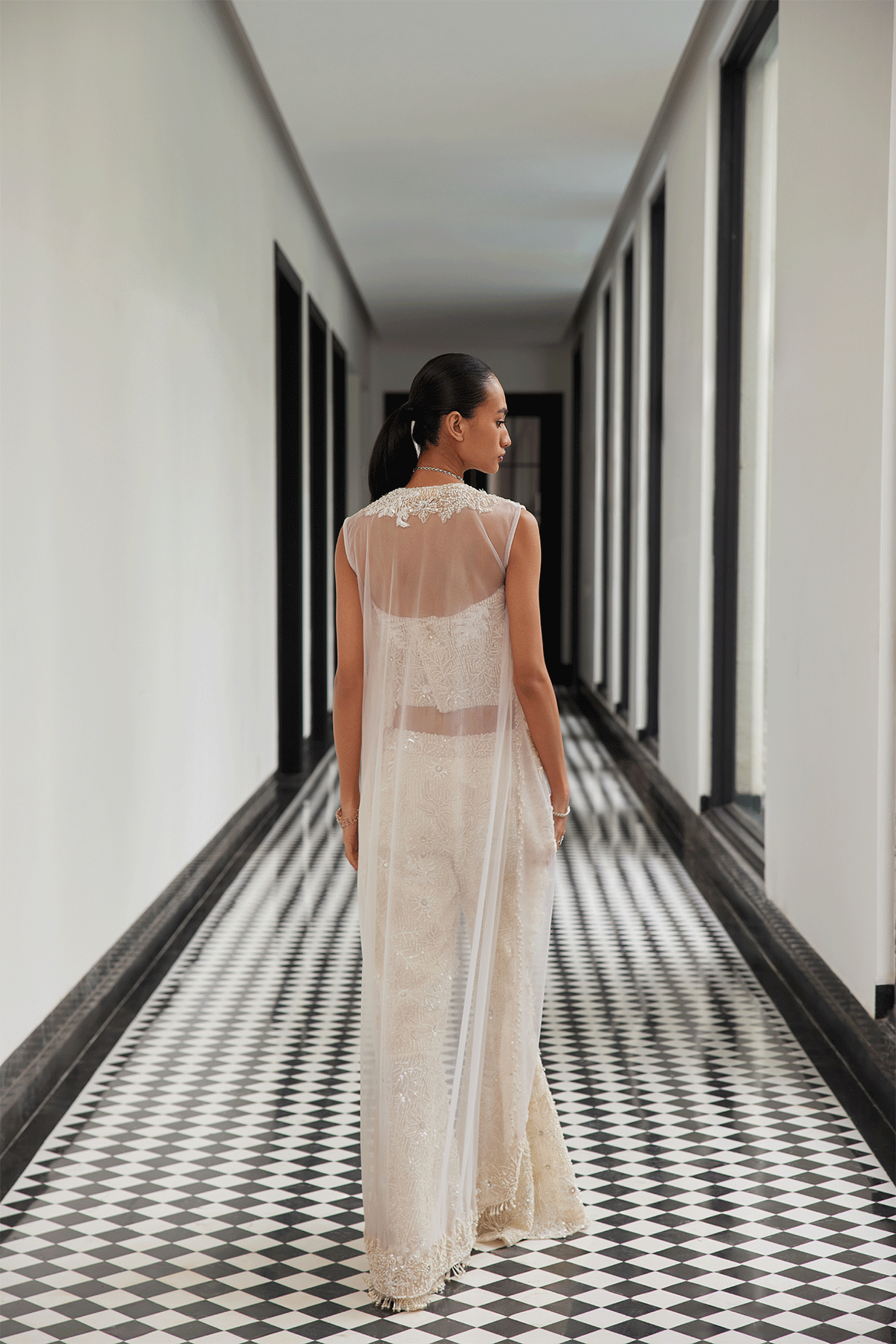 IVORY JACKET SET WITH A CORSET BUSTIER