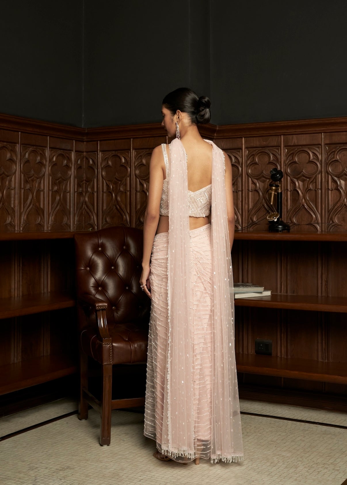 PINK INDO-WESTERN SET