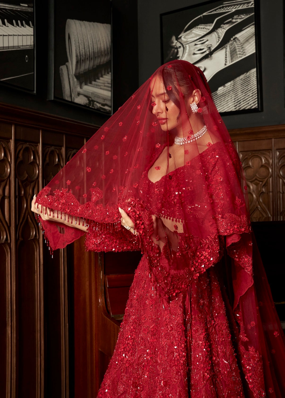 RED BRIDAL LEHENGA SET