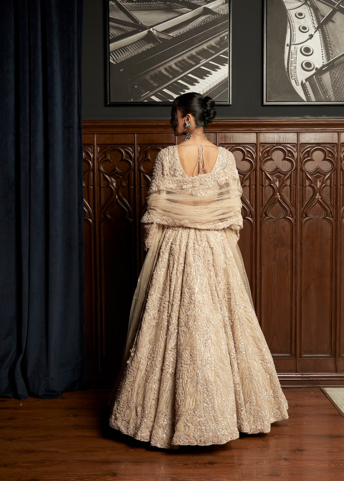 BEIGE LEHENGA SET