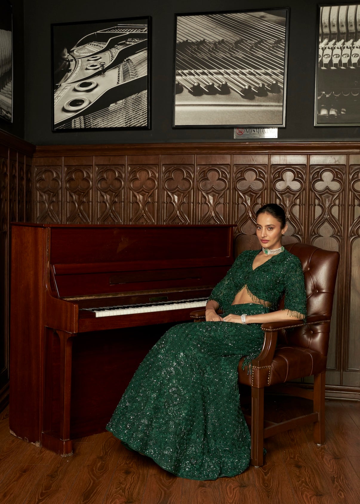 EMERALD FISHCUT LEHENGA SET