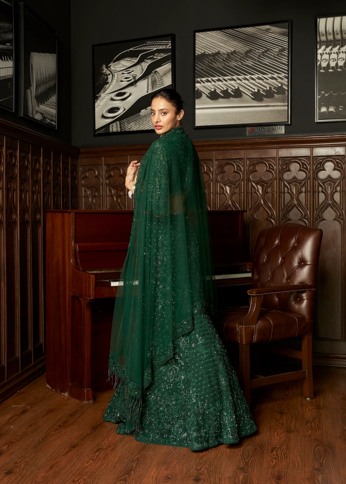 EMERALD FISHCUT LEHENGA SET