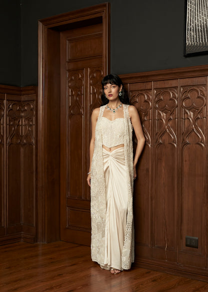 IVORY JACKET-CORSET SET