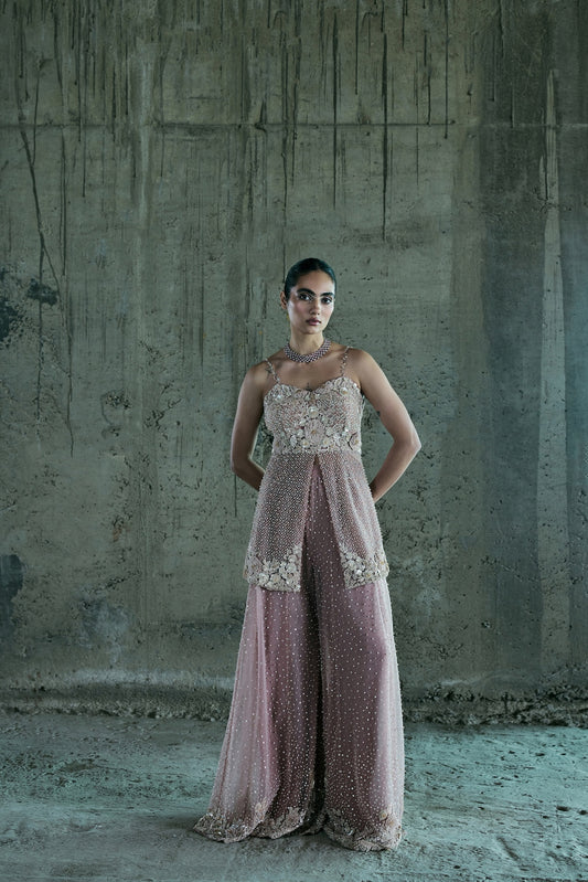 ROSE GOLD OCCASSIONAL SHARARA SET