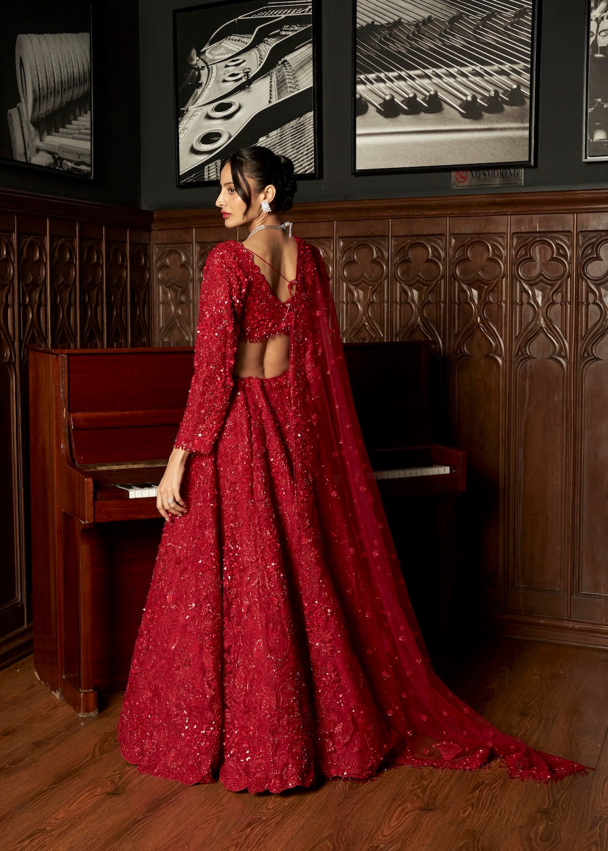RED BRIDAL LEHENGA SET